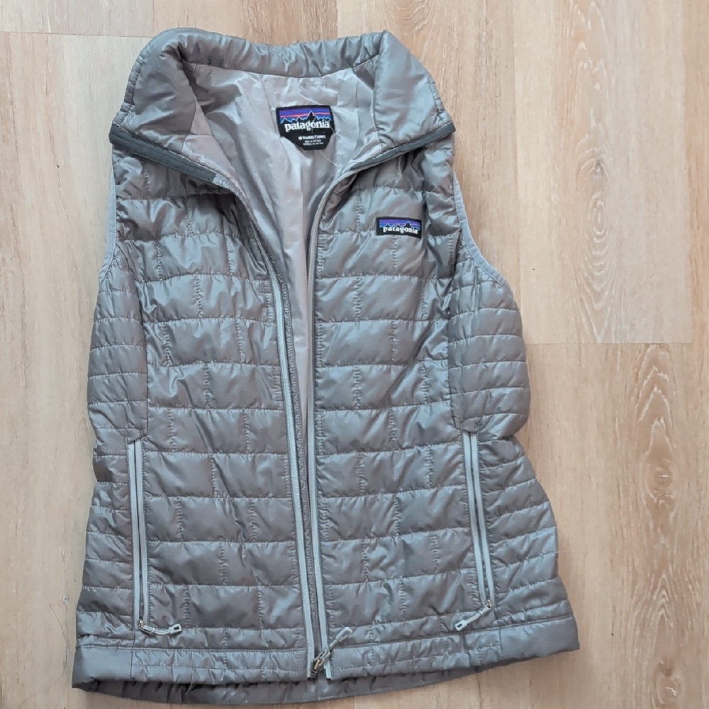 Patagonia Women's Nano Puff Tailored Gray Quilted Vest